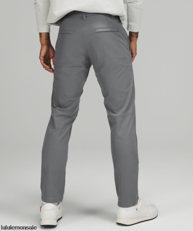 Lululemon Deutschland DELULU1009 | Lululemon Deutschland Asphalt Grau Kommission Classic-fit Hose 34 Warpstreme